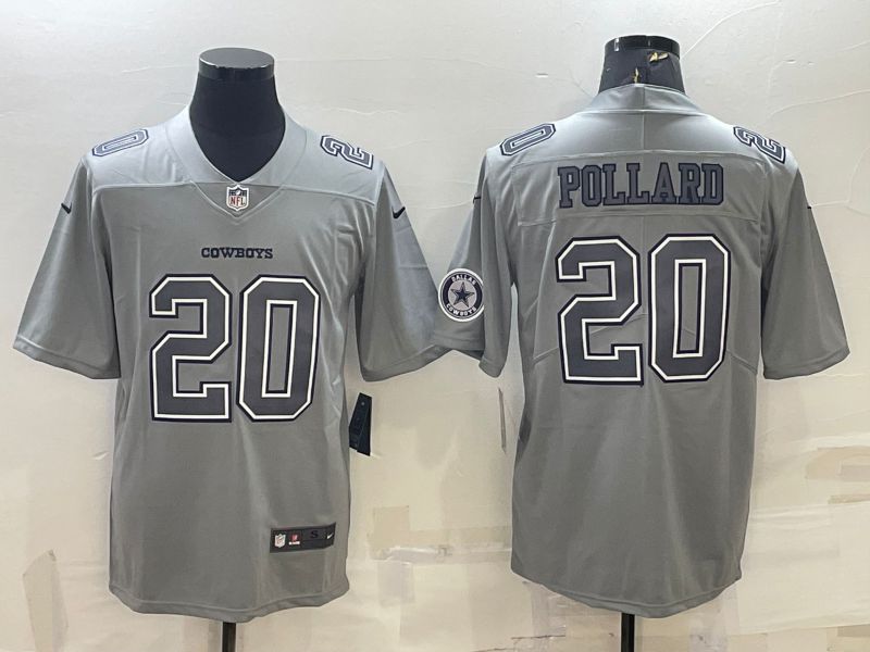 Men Dallas Cowboys #20 Pollard Grey 2022 Nike Limited Vapor Untouchable NFL Jerseys->detroit lions->NFL Jersey